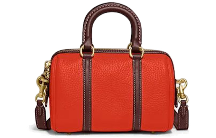 

COACH Сумка из рубиновой кожи, сумка через плечо, женская, Trumpets, красная