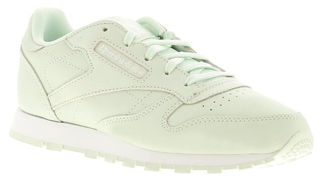 

Классические детские кроссовки мятного цвета Reebok, белый