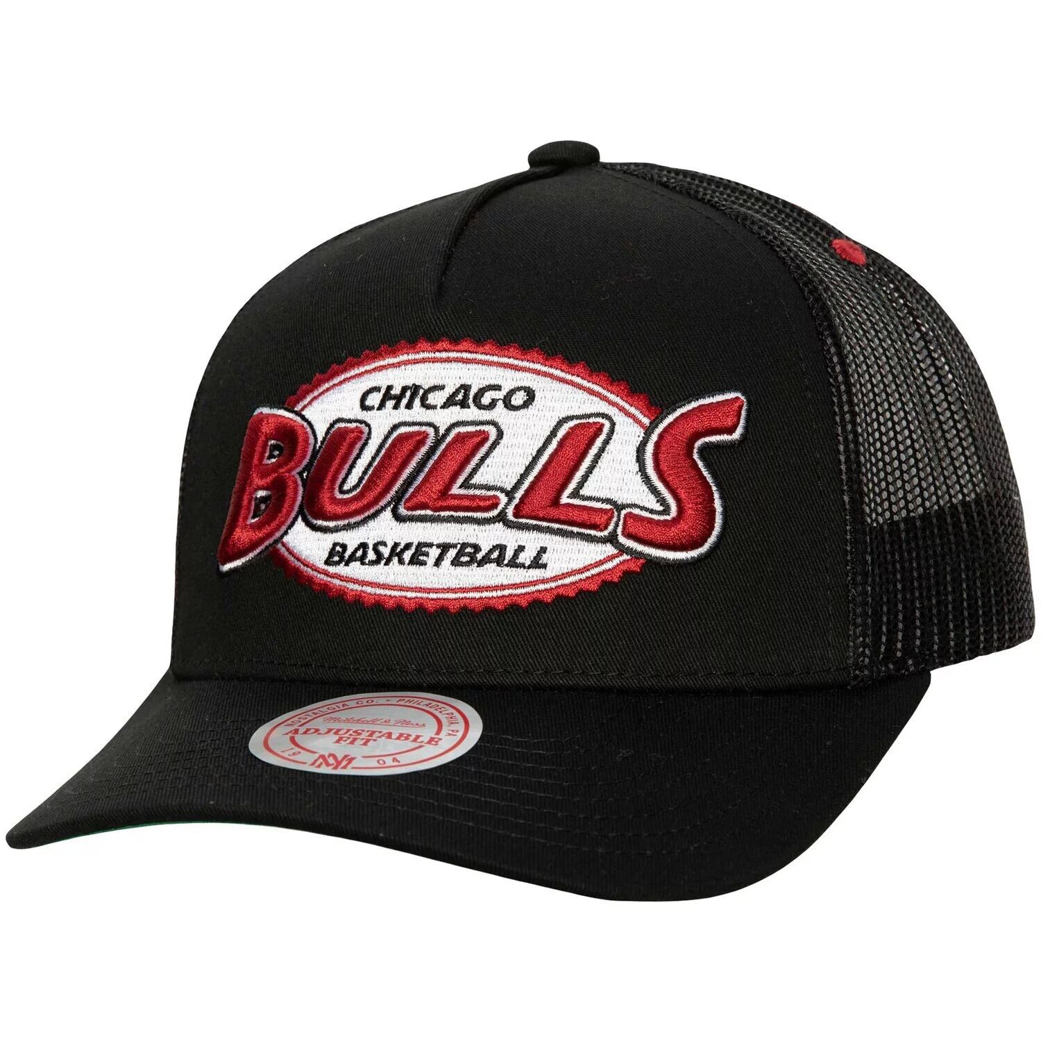 

Мужская черная кепка Mitchell & Ness Chicago Bulls Team Seal Trucker Snapback