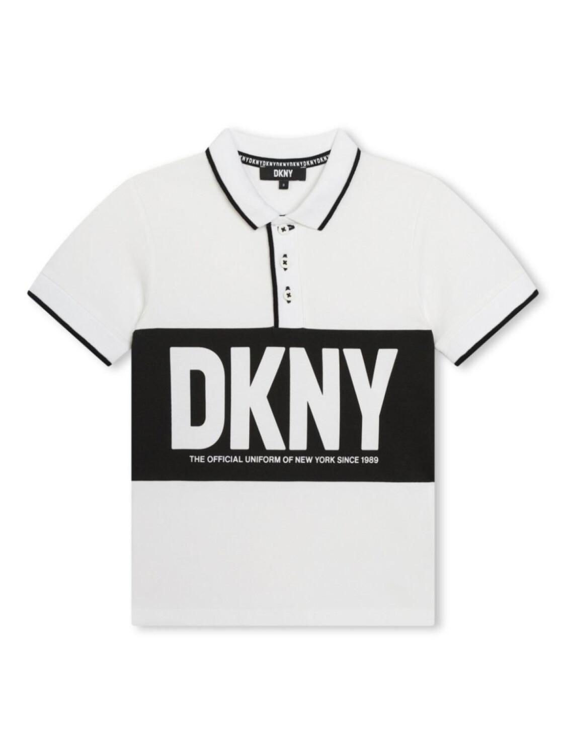 

Рубашка поло в стиле колор-блок Dkny Kids, белый