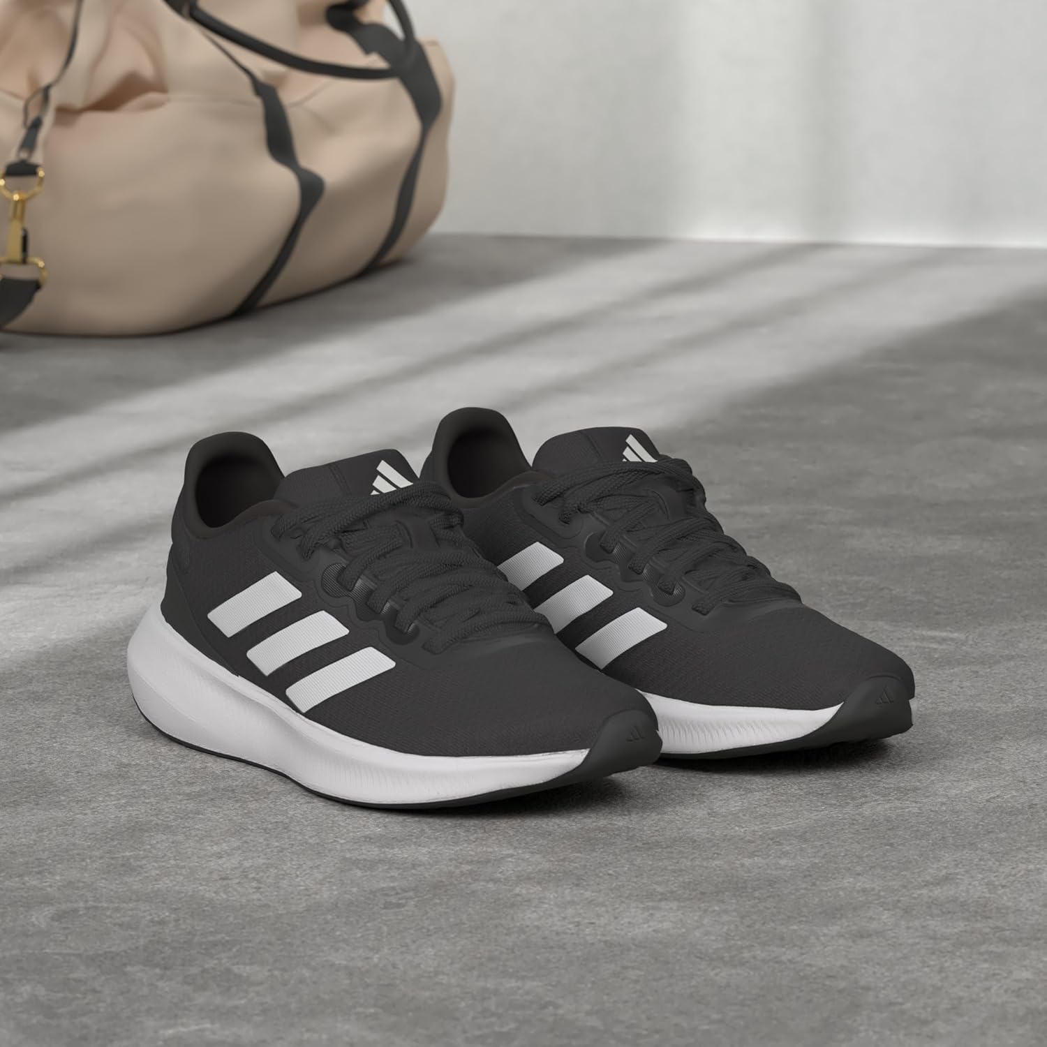 Кроссовки Adidas Questar W для бега, мужские, белый/черный — фото 2