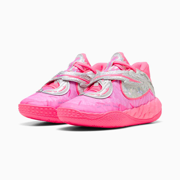 Баскетбольные кроссовки для маленьких детей Puma X Lamelo Ball Mb.05 World Tour, розовый — фото 2
