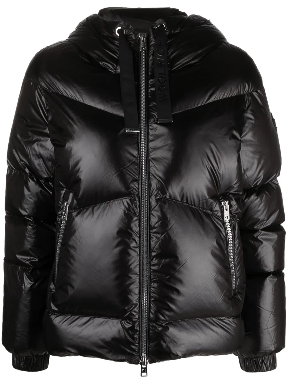 

Пуховик с капюшоном WOOLRICH, черный