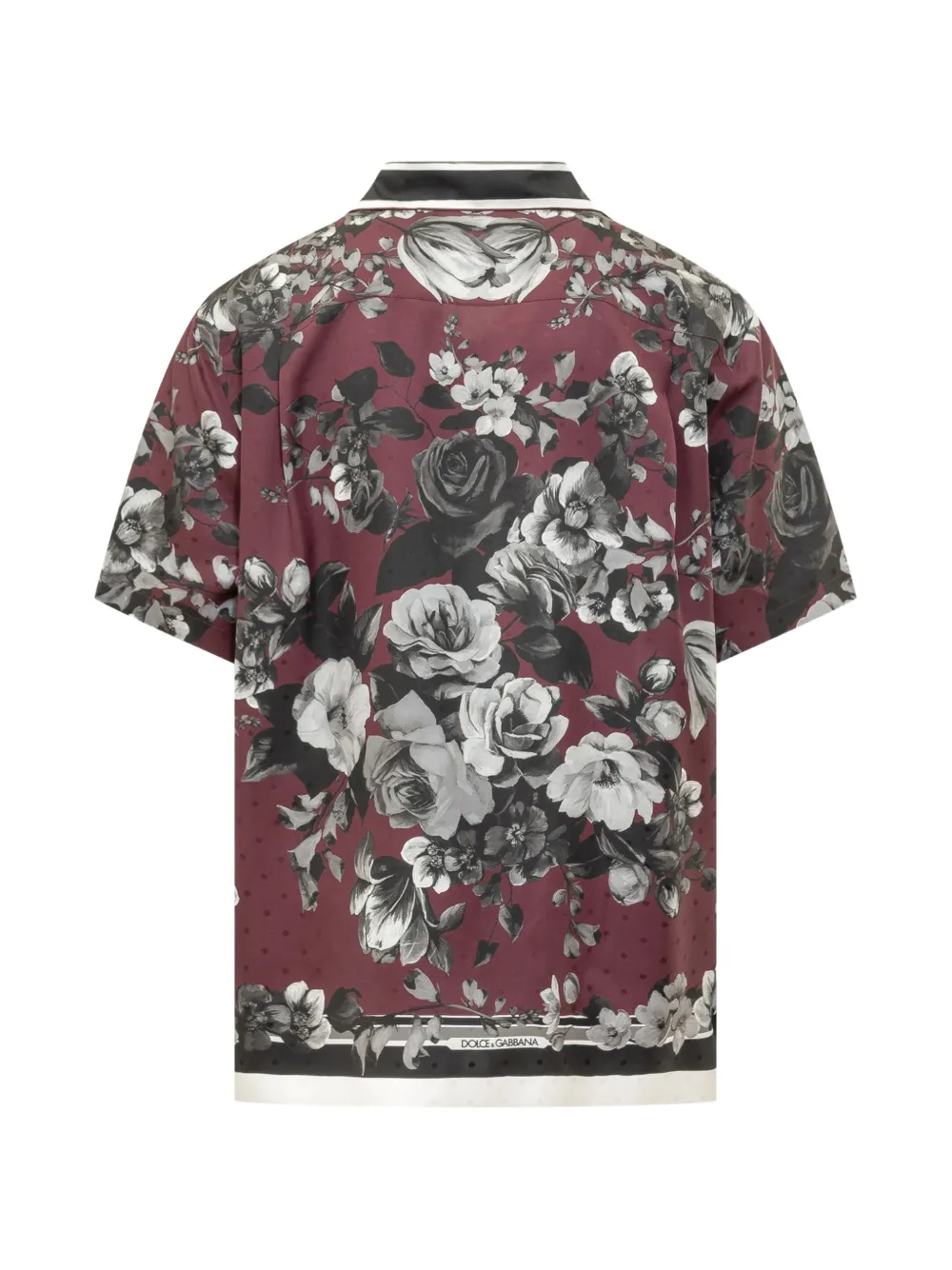 Рубашка с цветочным принтом Dolce & Gabbana, красный — фото 2