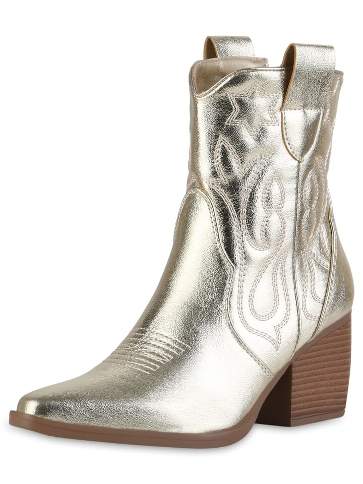 

Ботильоны VAN HILL Cowboy Boots Ava, золотой