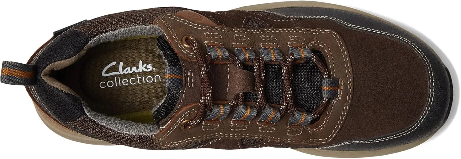 Мужские водонепроницаемые оксфорды Clarks Wellman Trail Ap, 2-Dark Brown Combi Waterproof — фото 2