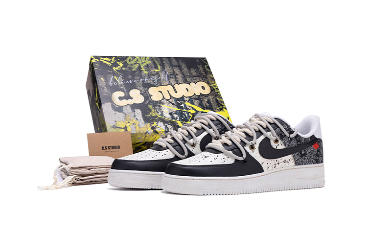 

Кроссовки Nike Air Force 1 Skateboard Shoes Men Low-Top White Black