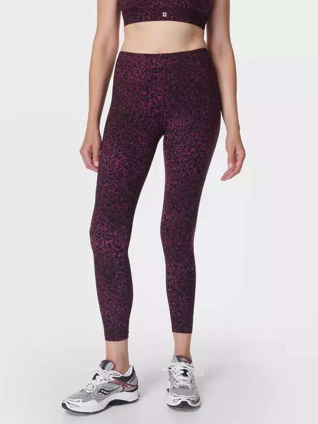 

Леггинсы Sweaty Betty Power 7/8 Workout, цвет purple/dragonfly/print