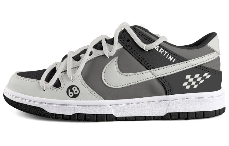 

Кроссовки Nike Dunk Skateboarding Shoes Women's Low-top Black, темно-серый