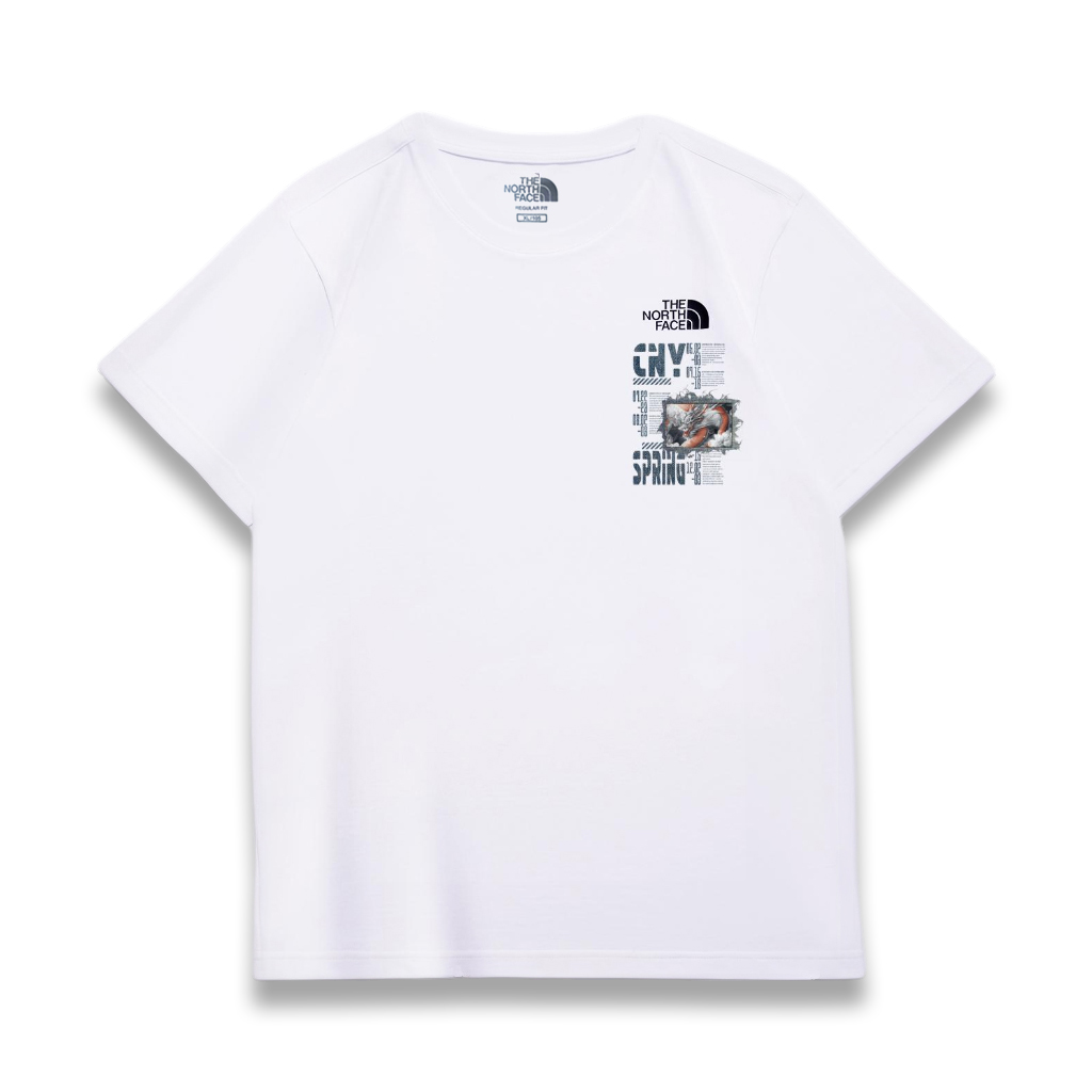 

THE NORTH FACE Футболка унисекс белая, Белый, THE NORTH FACE Футболка унисекс белая