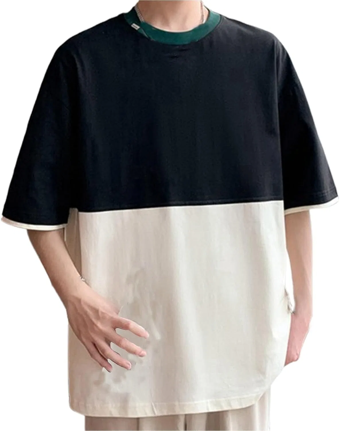 Футболка с цветными блоками, Polyester/Spandex, Bk2