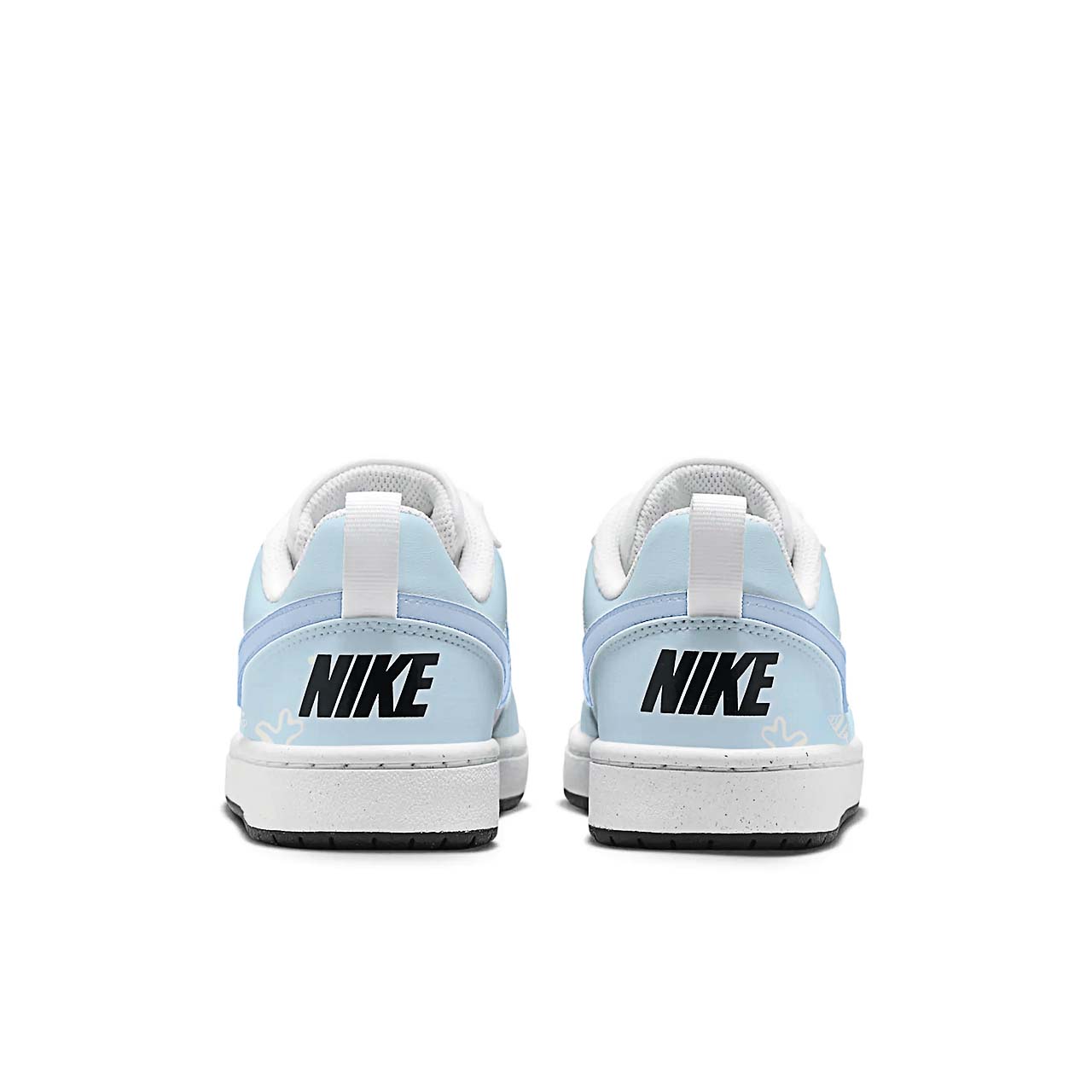 Nike Кроссовки для скейтбординга Court Borough Shell Memory Slip Resistant Abrasion Resistant низкие детские синий белый unisex — фото 4