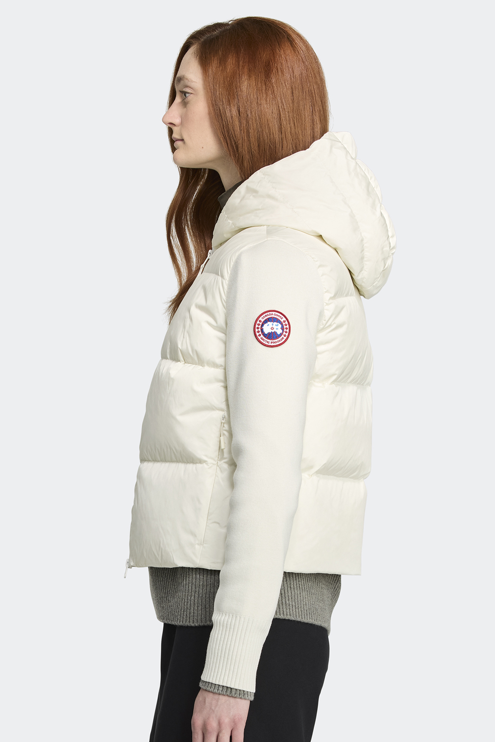 Толстовка Canada Goose HyBridge Wide Quilt Knit Hoody, Cottongrass — фото 3