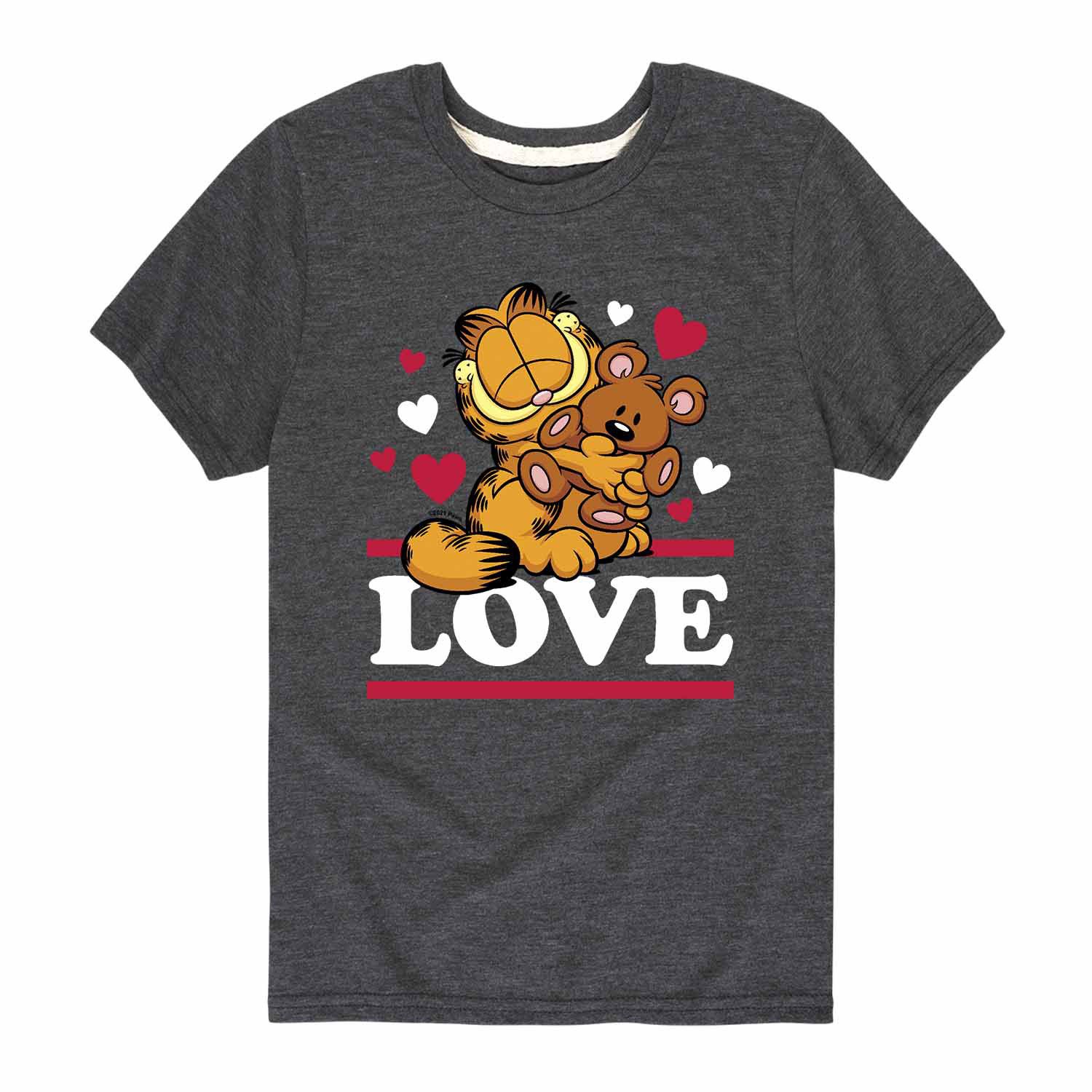 

Футболка с рисунком Garfield Love ко Дню святого Валентина для мальчиков 8–20 лет Licensed Character