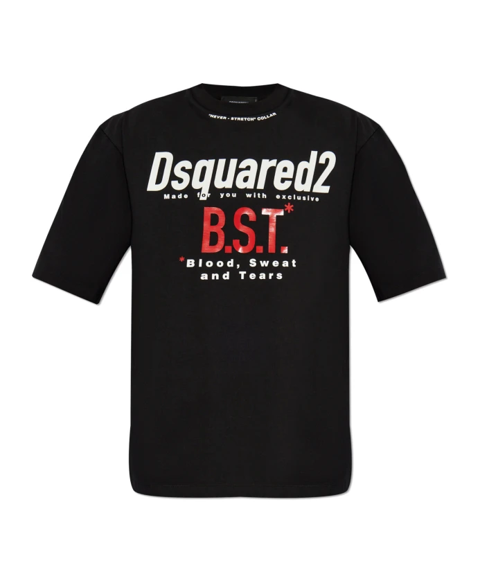 

Футболка с принтом Dsquared2, черный