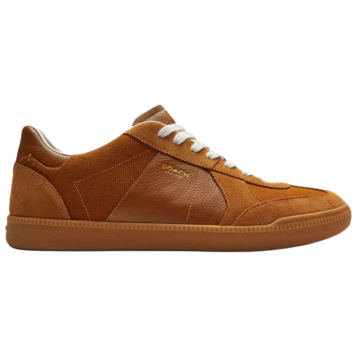 COACH Кроссовки Ellis Leather Low top Skateboard мужские коричневые — фото 3