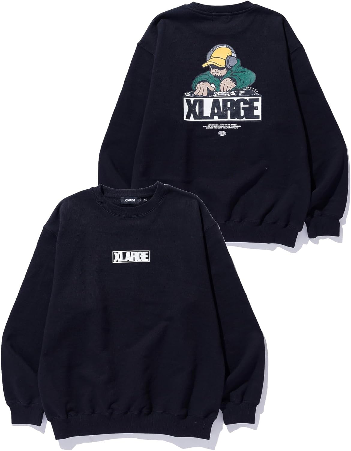 

Толстовка XLARGE APE SELECTAH с круглым вырезом, мужская, черный