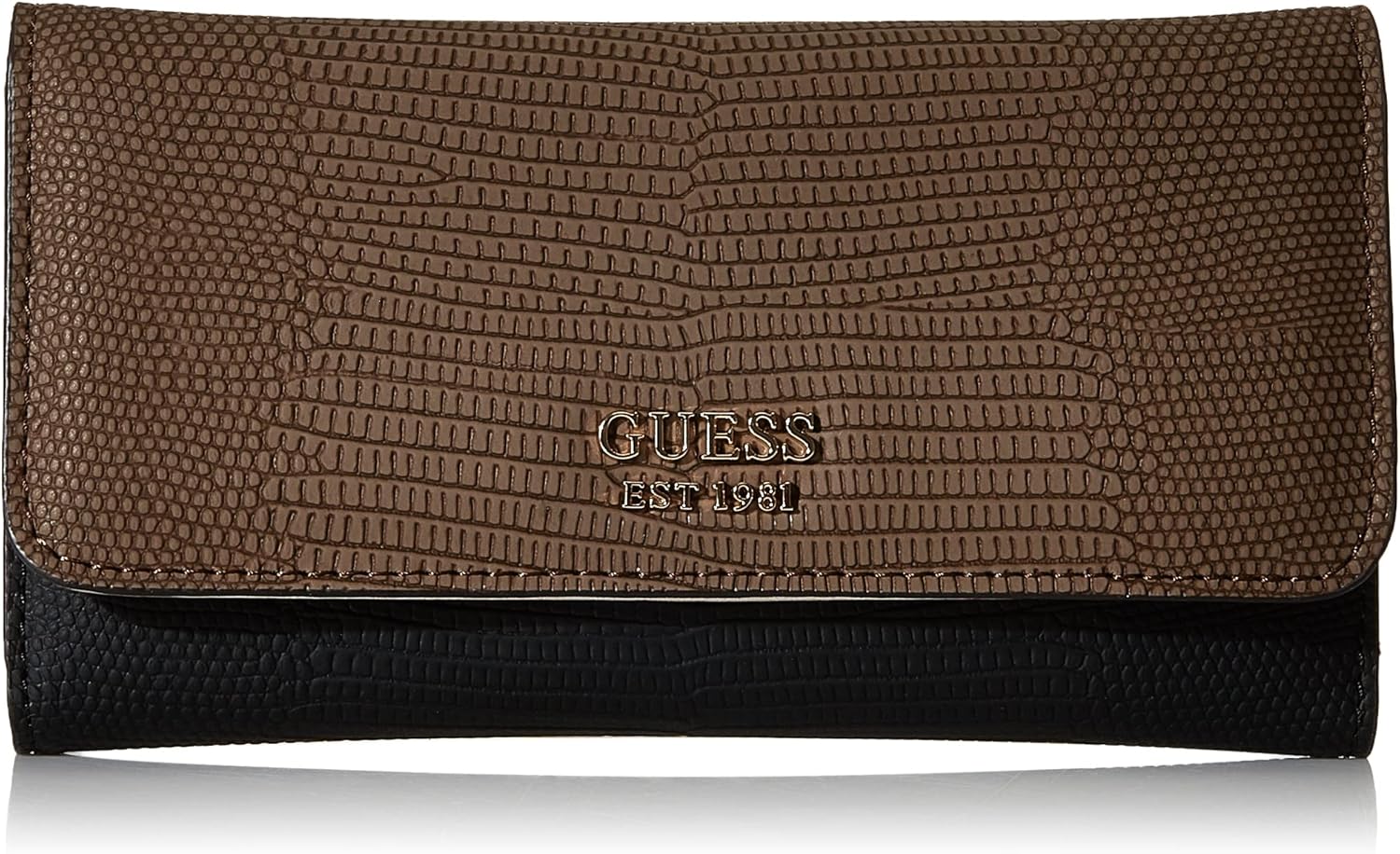 

GUESS женский кошелек Lyndi Slim Clutch, Chestnut Multi