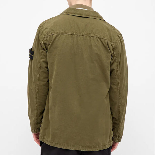 Куртка vintage canvas 3 pocket jacket 'olive green' Stone Island, зеленый — фото 2