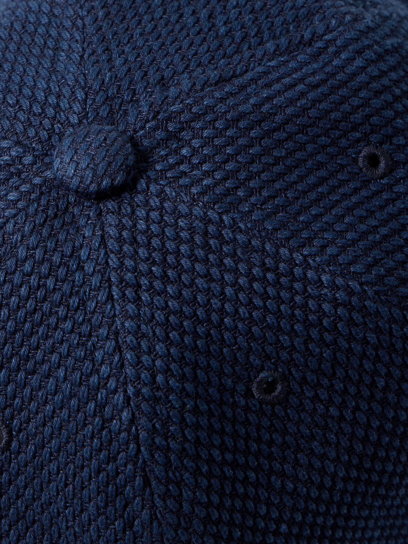 

Бейсболка из хлопка Sashiko BLUE BLUE JAPAN, темно-синий