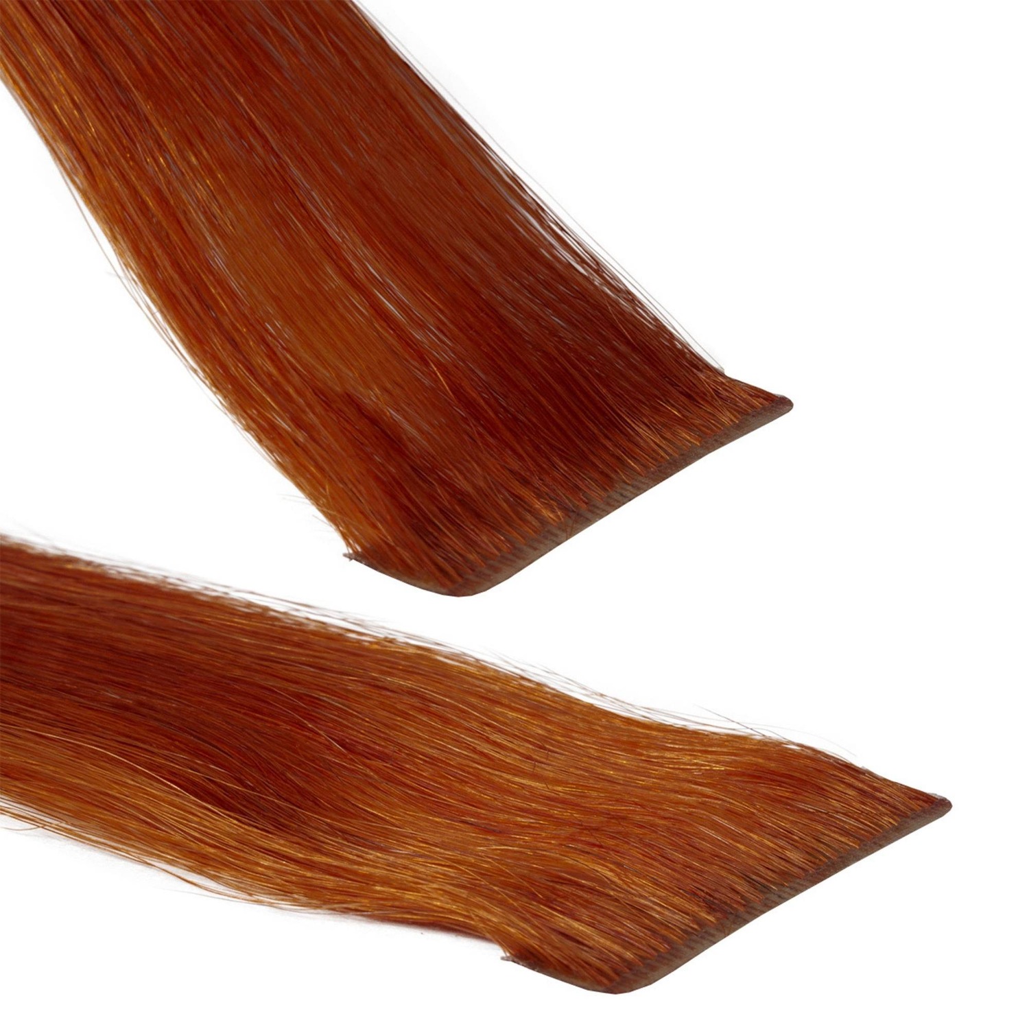 

Накладные волосы invisible tape extensions premium echthaar #8/43 hellblond rot-gold Hair2Heart, 50cm, количество 10 шт.