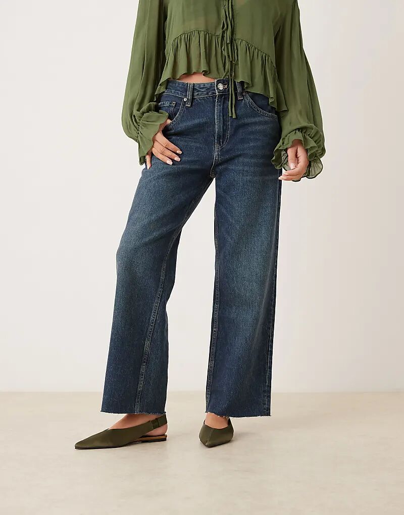 Балетки Linford с открытой пяткой ASOS DESIGN из зеленого атласа — фото 4