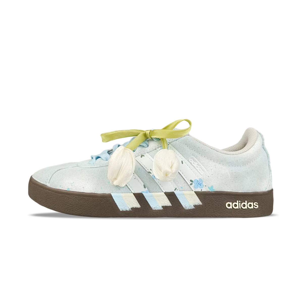 

Adidas ВЛ Корт 2.0 устойчивые к истиранию лоу-топ скейтборд кроссовки унисекс синий белый, цвет Blue White