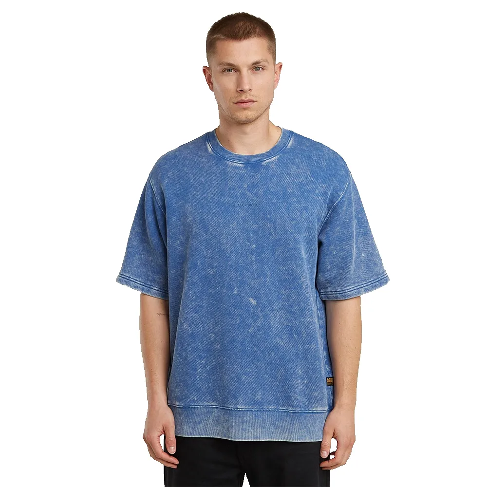 

Толстовка G-Star Acid Wash Loose short sleeve, синий