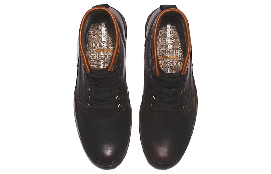 Мужские ботинки Timberland Original с круглым носком, темно-коричневый — фото 4