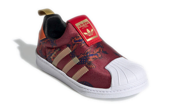 Кроссовки суперзвезда 360 c Adidas, красный — фото 3