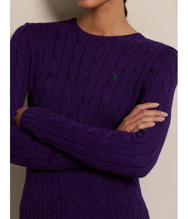 Свитер Джулианны Slim fit Polo Ralph Lauren, фиолетовый — фото 4