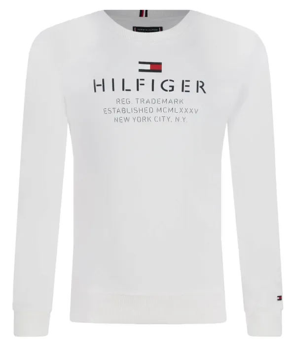 Лонгслив regular fit Tommy Hilfiger, белый