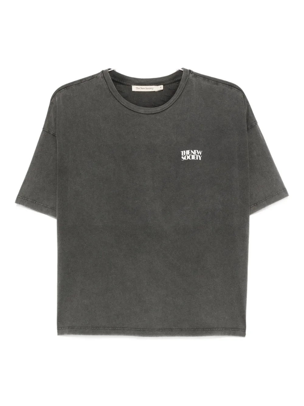 

Футболка с принтом логотипа The New Society, серый