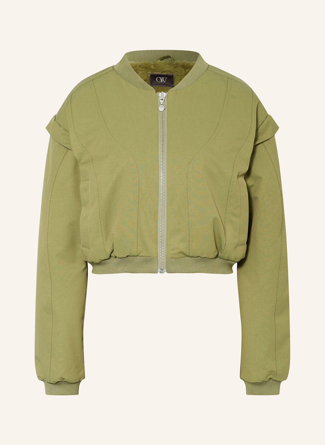 

Укороченный блузон йокон Ow Collection, зеленый