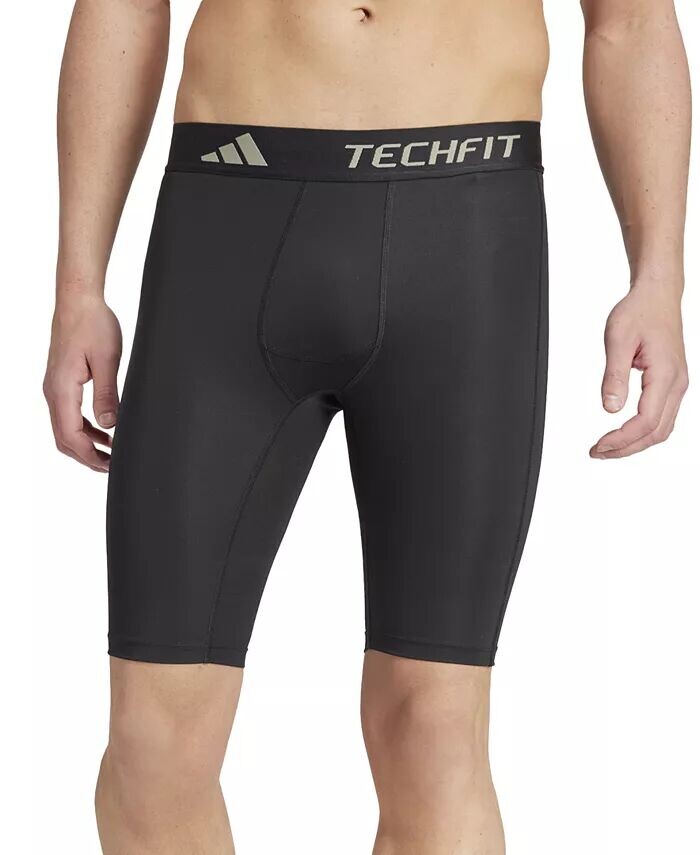 

Мужские компрессионные шорты с логотипом Tech-Fit adidas, черный