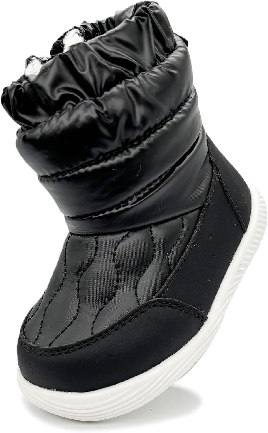 

Детские зимние сапожки для малышей, теплые ботиночки для мальчиков и девочек, уличная обувь для холодной погоды, 6, 9, 12, 15, 18, 24 месяца ISusuJo, 003-Black