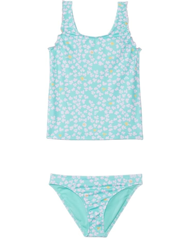 

Купальник Roxy Kids Teenie Ditsy Tankini Set Swimsuit, цвет Aruba Blue Teenie Ditsy