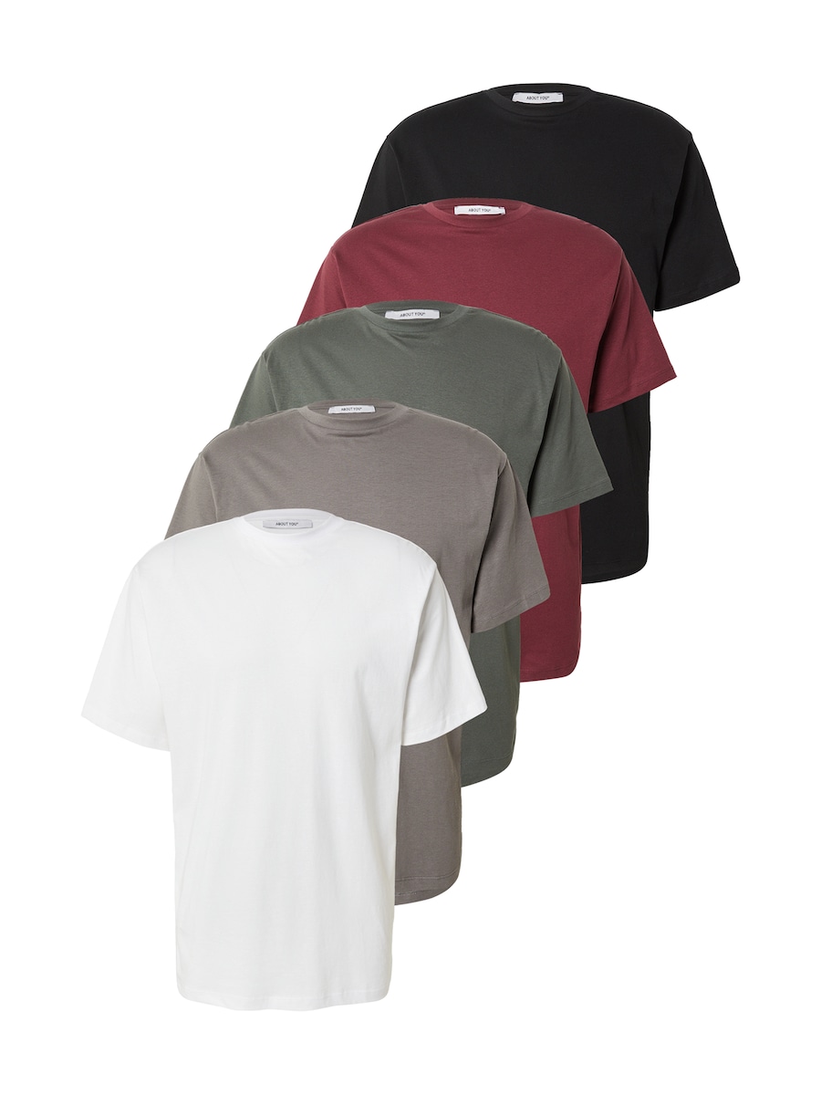 

Рубашка ABOUT YOU Joe, темно-серый/нефритовый/рубиново-красный/черный/белый