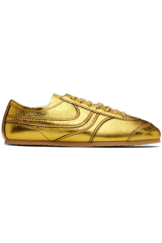 Металлические кроссовки Dries Van Noten, золотой