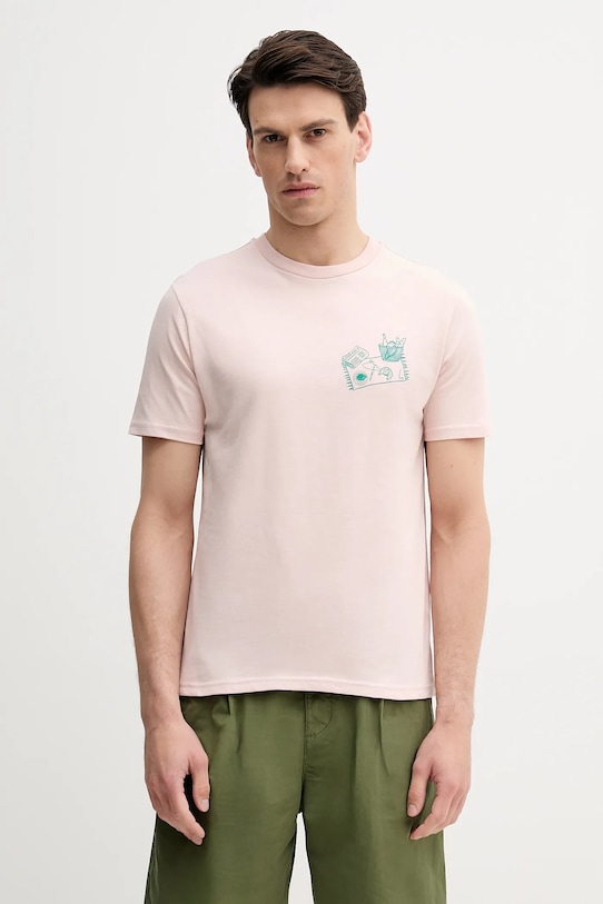 

Хлопковая футболка United Colors Of Benetton, бежевый