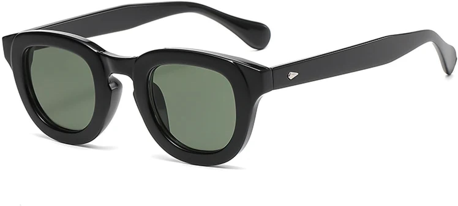 

Солнцезащитные очки с защитой от УФ-излучения UV400 | Овальная оправа, толстая оправа | Для женщин и мужчин, для занятий спортом на открытом воздухе и вождения DSVIGF, Black Green