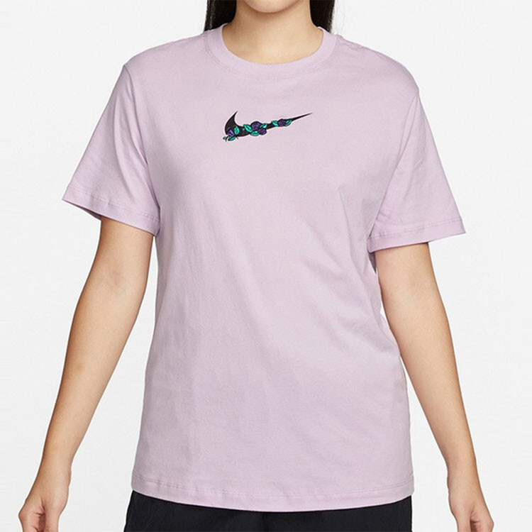 Футболка женская розовая Nike — фото 4