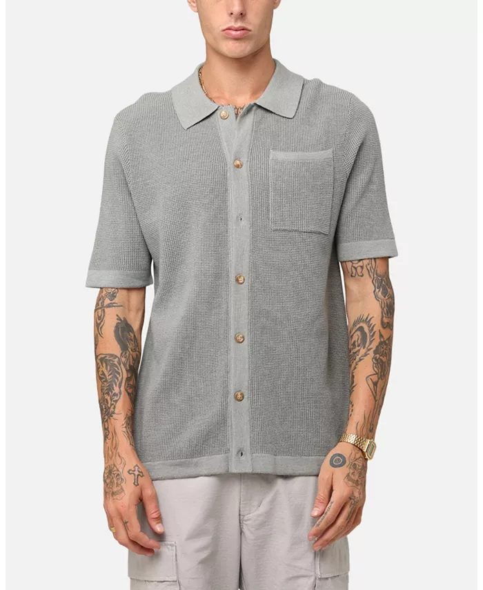 

Мужская футболка Zyair с воротником и пуговицами Xxiii, серый