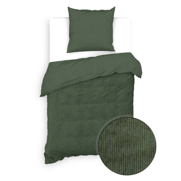 

Постельное белье Zo!Home Velluto a Coste, 220x1x140 см цвет racing green