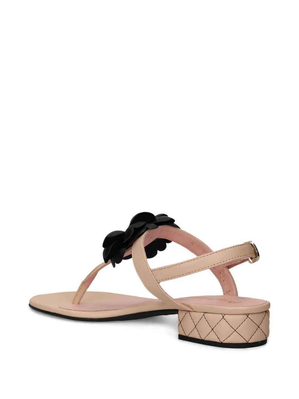 Босоножки с цветочной аппликацией Pretty Ballerinas, нейтральный — фото 3