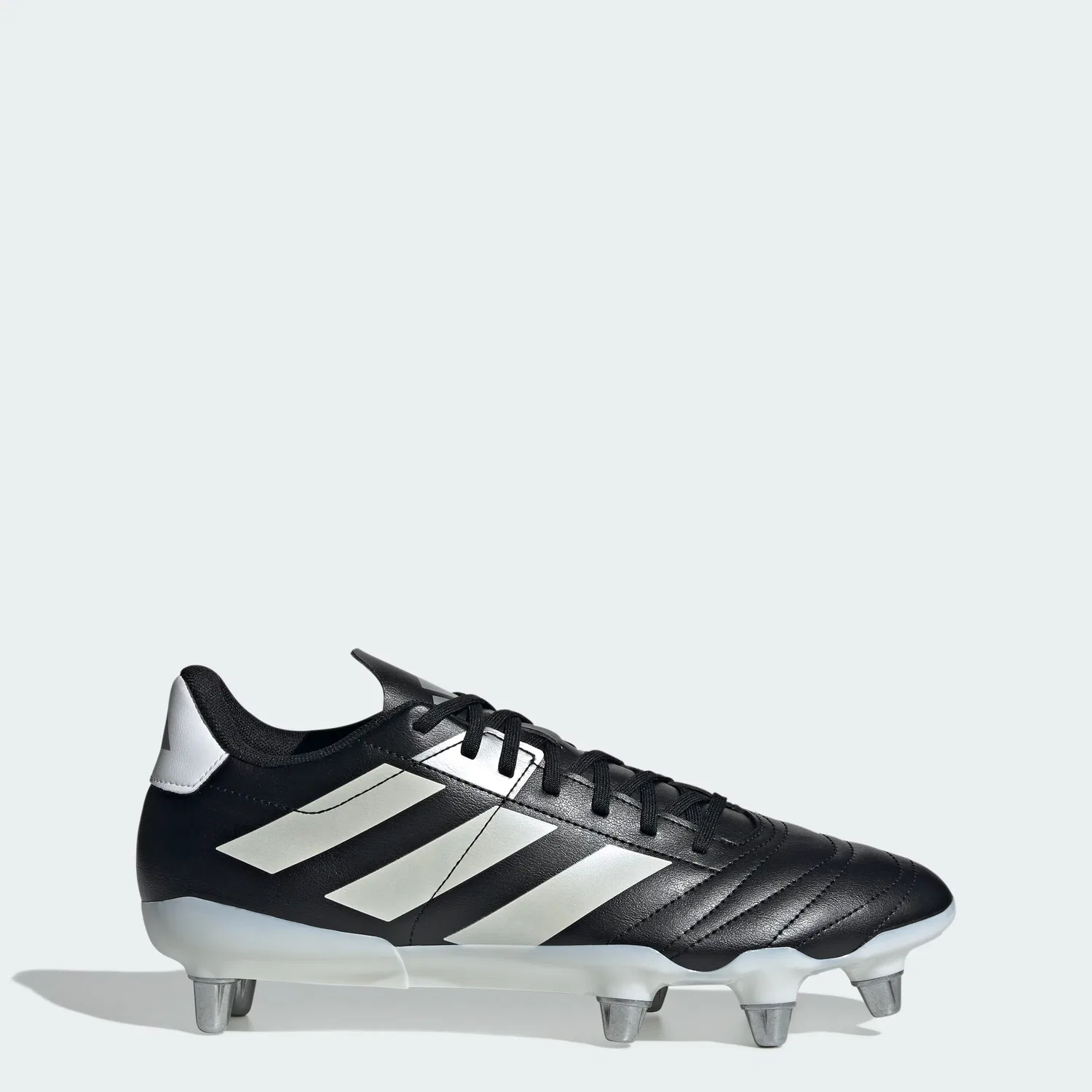Мужские регбийные бутсы adidas Kakari для мягкого грунта, Core Black / Zero Metalic / Silver Metal