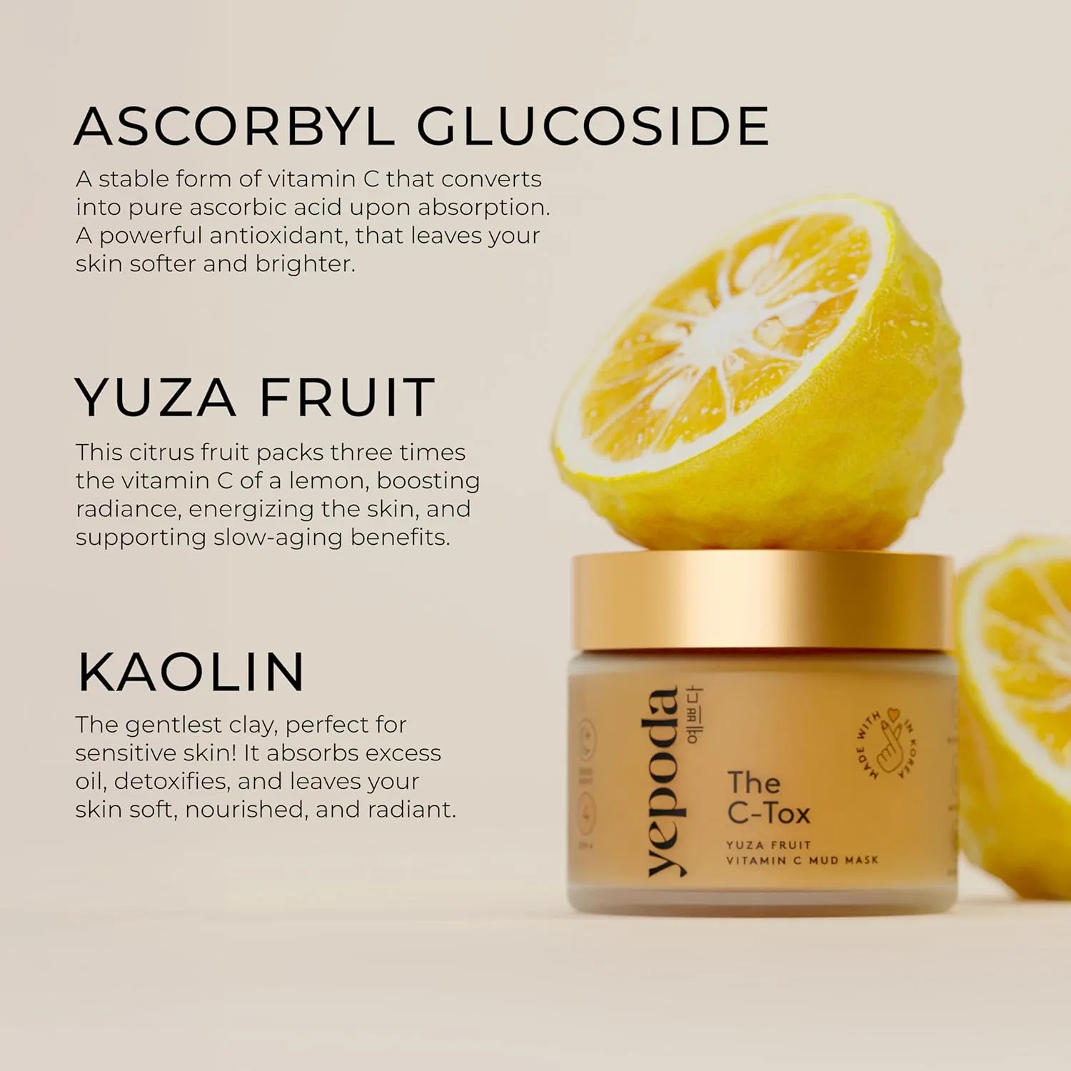 Маска для лица Yepoda — Детокс- с витамином C «The C-Tox» от — фото 4