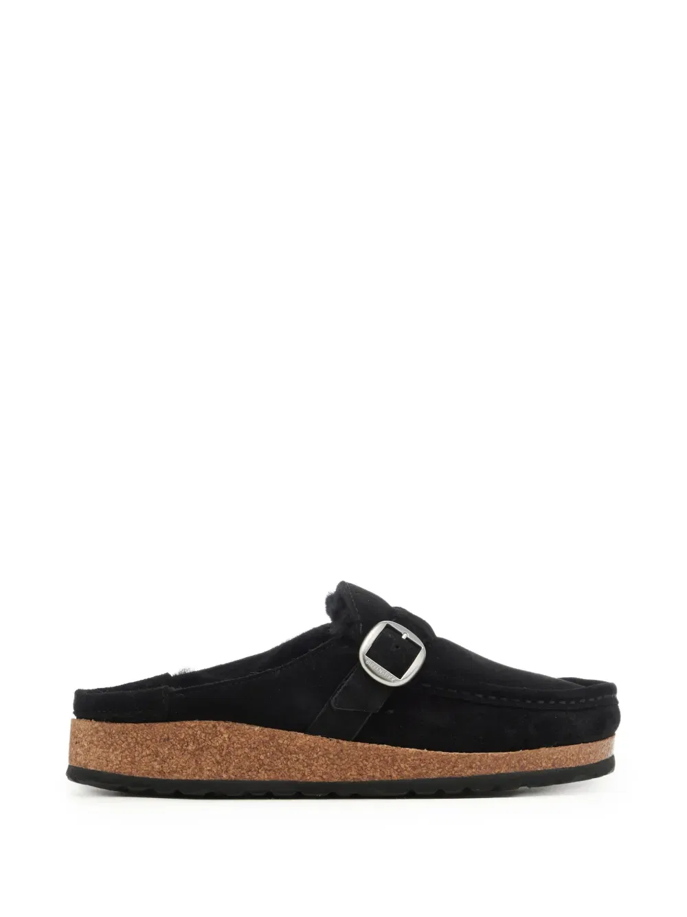 Мюли Бакли из овчины Birkenstock, черный
