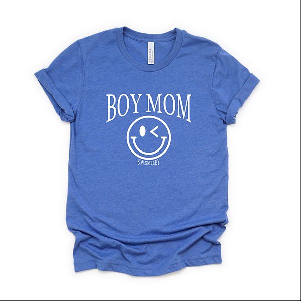 

Футболка с принтом SWSmiley boy mom outline Simply Sage Market, Royal, Зеленый, Футболка с принтом SWSmiley boy mom outline Simply Sage Market, Royal