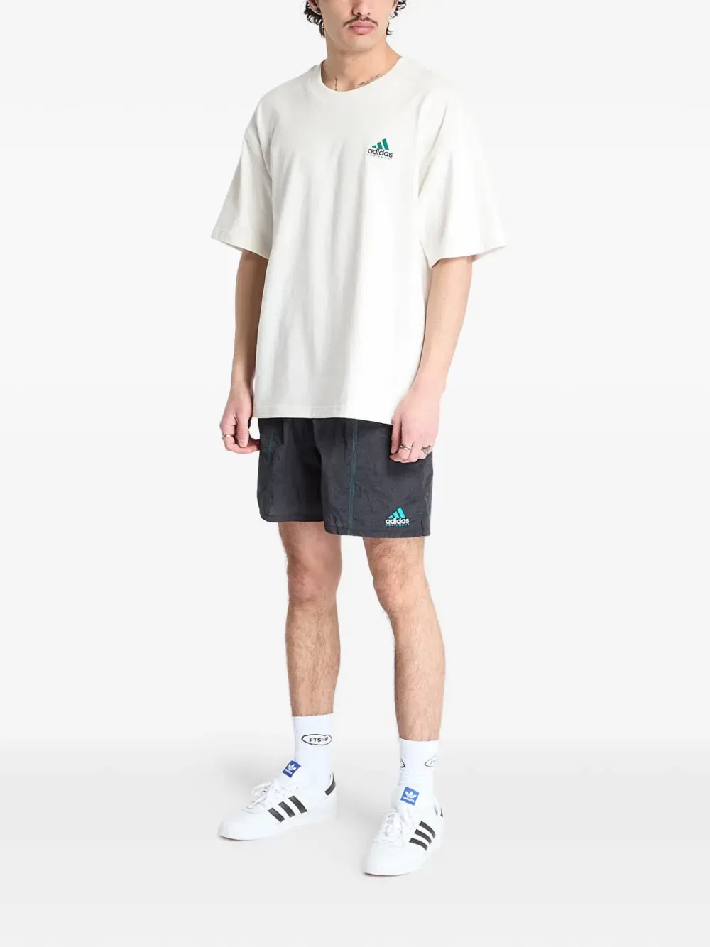 Оборудование, тканые шорты Adidas, черный — фото 2